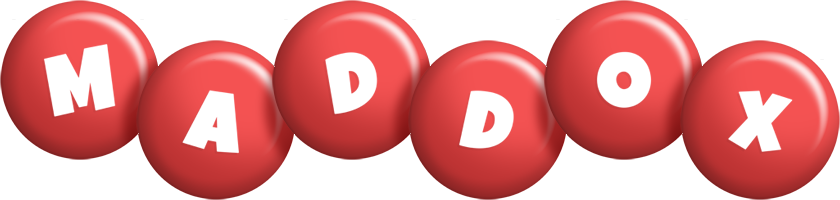 Maddox candy-red logo