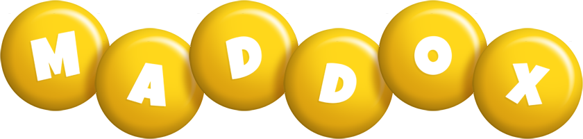 Maddox candy-yellow logo