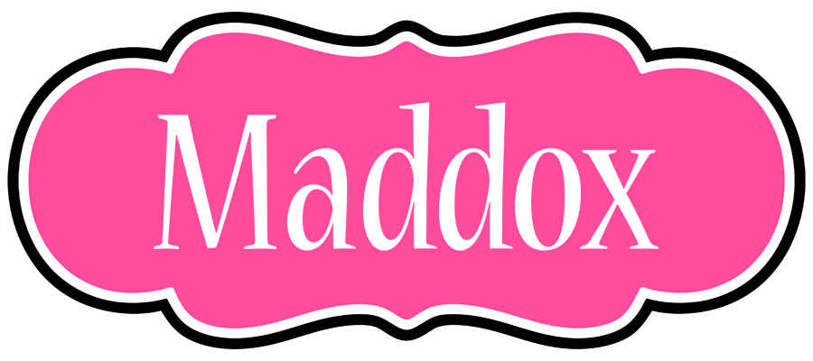 Maddox invitation logo