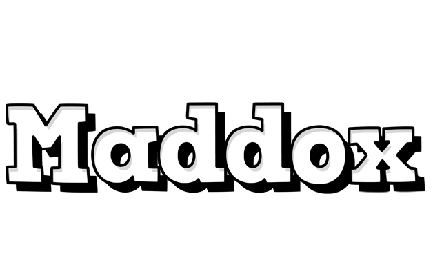 Maddox snowing logo
