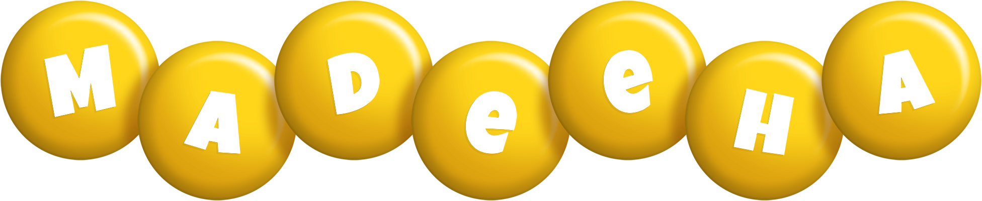 Madeeha candy-yellow logo