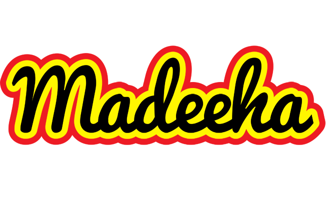 Madeeha flaming logo
