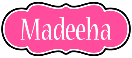 Madeeha invitation logo