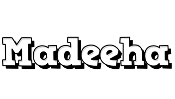 Madeeha snowing logo