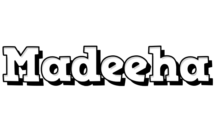 Madeeha snowing logo