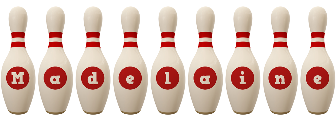 Madelaine bowling-pin logo