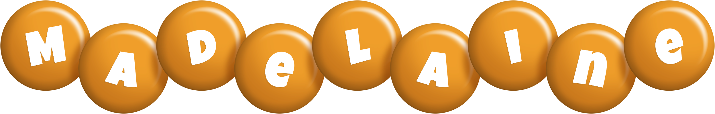 Madelaine candy-orange logo