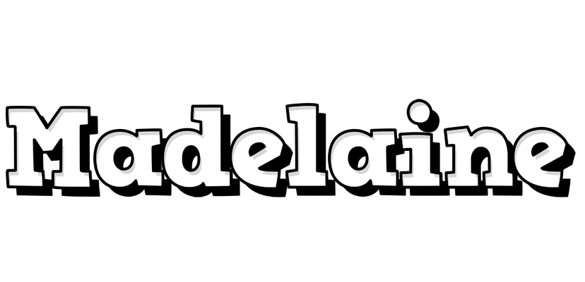 Madelaine snowing logo