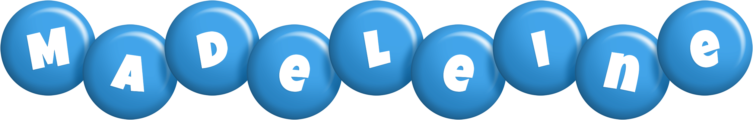 Madeleine candy-blue logo