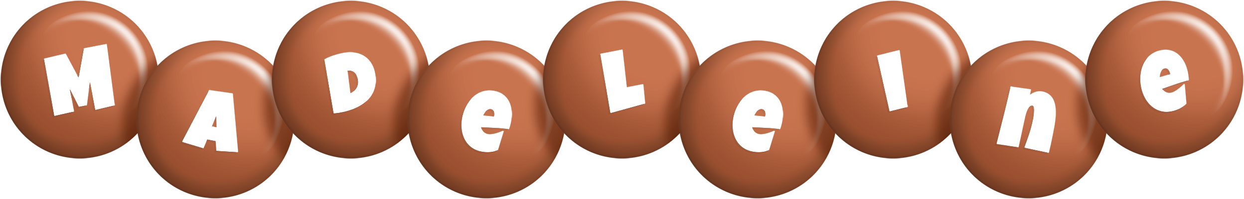Madeleine candy-brown logo
