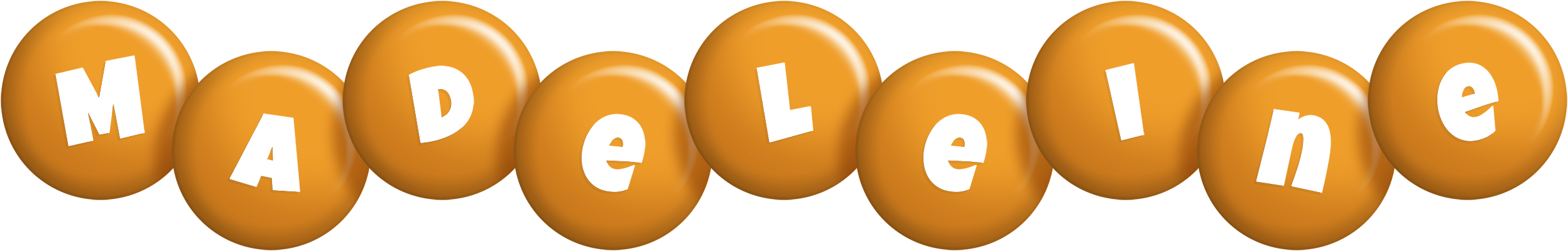 Madeleine candy-orange logo