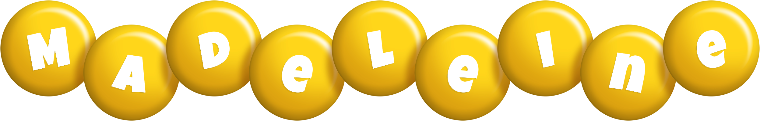 Madeleine candy-yellow logo