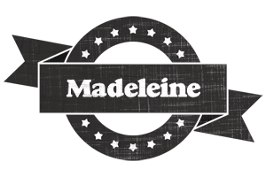 Madeleine grunge logo