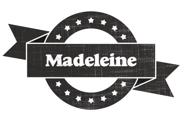 Madeleine grunge logo