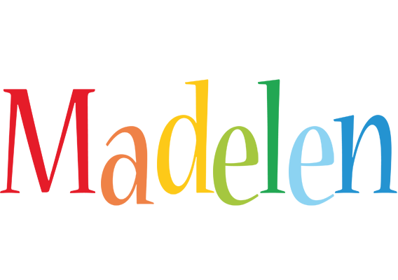 Madelen birthday logo