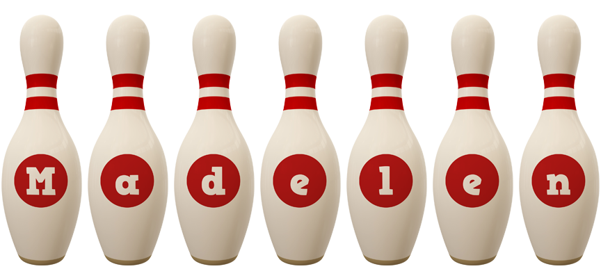 Madelen bowling-pin logo