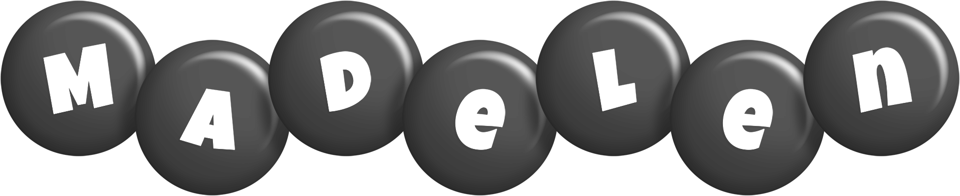 Madelen candy-black logo