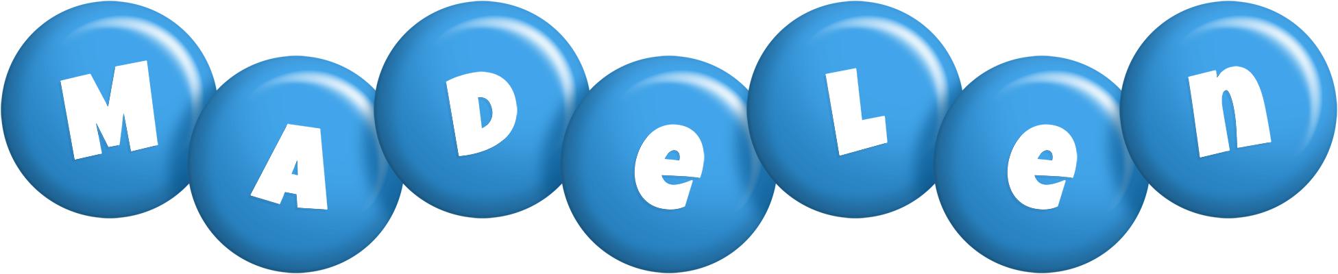 Madelen candy-blue logo