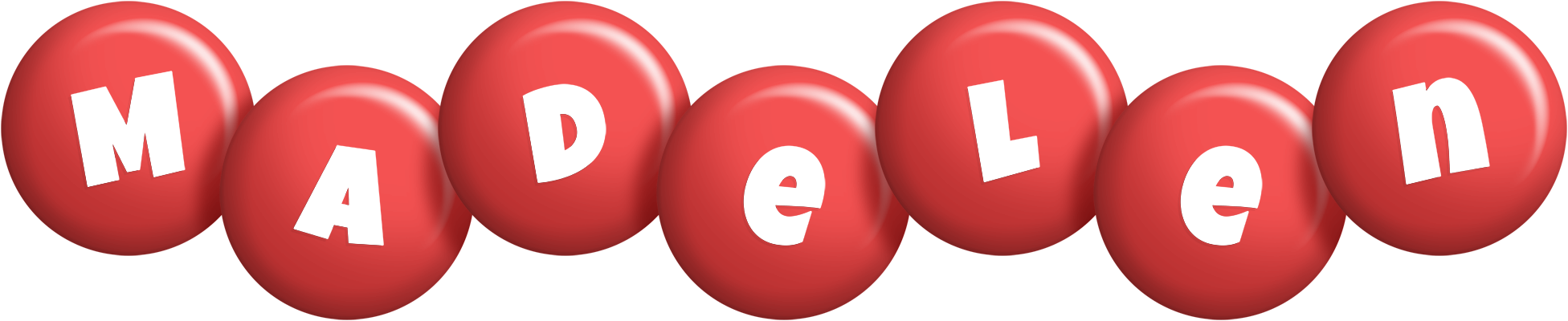 Madelen candy-red logo