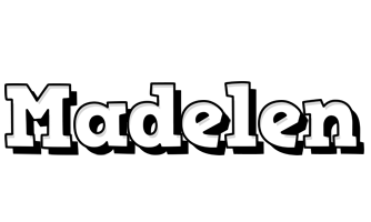 Madelen snowing logo