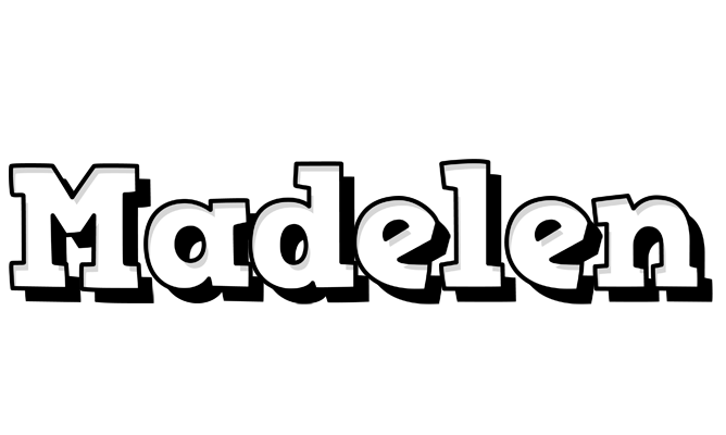 Madelen snowing logo