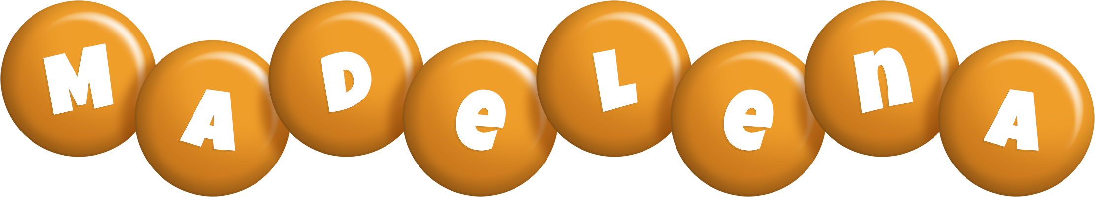 Madelena candy-orange logo