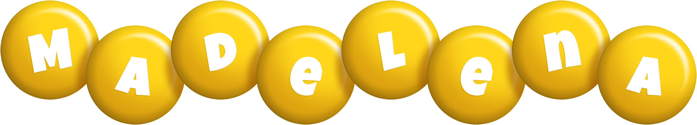 Madelena candy-yellow logo