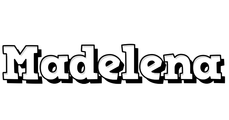 Madelena snowing logo