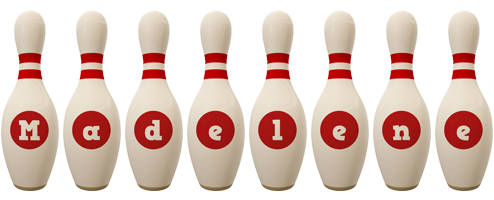 Madelene bowling-pin logo