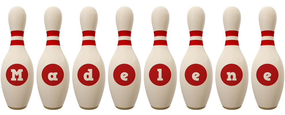 Madelene bowling-pin logo