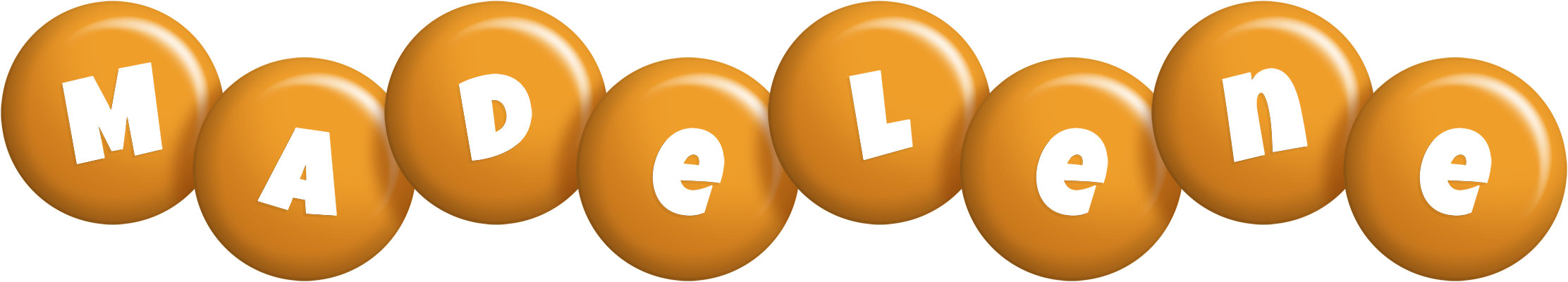 Madelene candy-orange logo