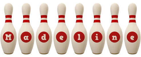 Madeline bowling-pin logo