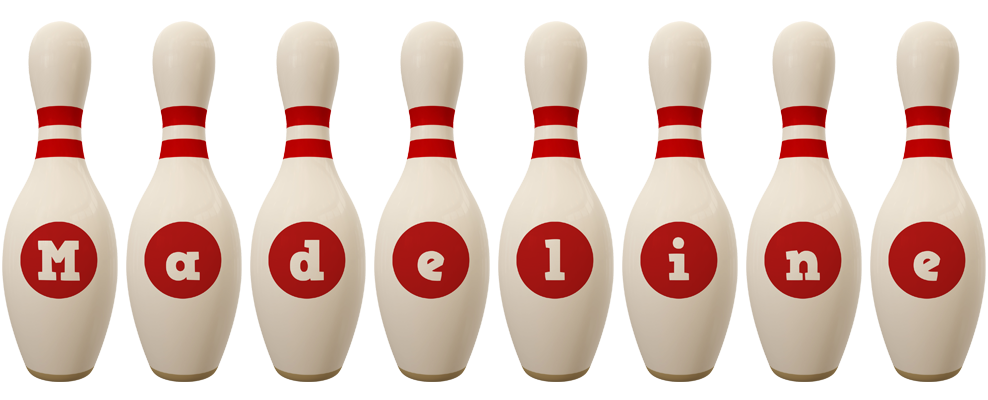 Madeline bowling-pin logo