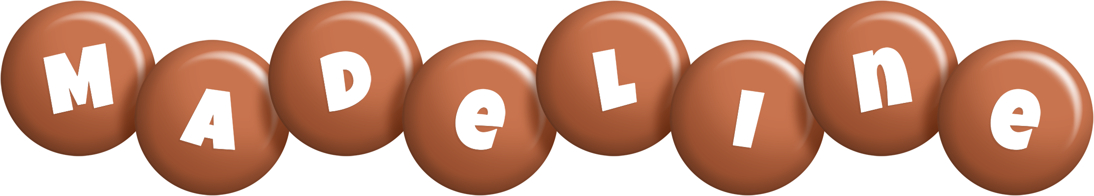 Madeline candy-brown logo
