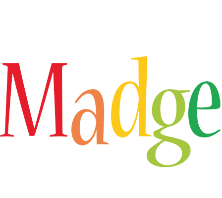 Madge birthday logo