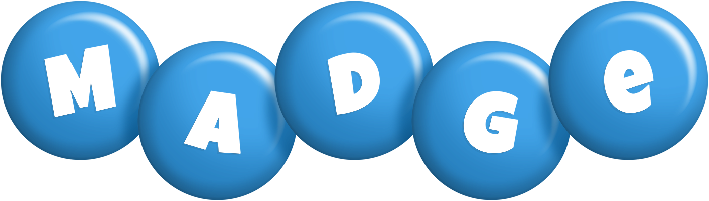 Madge candy-blue logo
