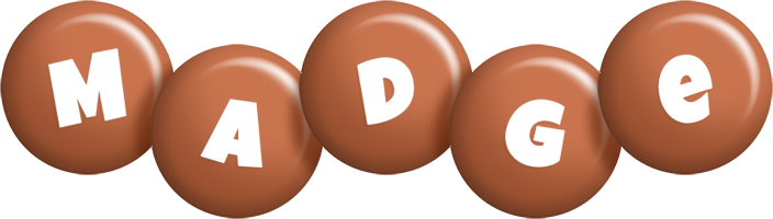 Madge candy-brown logo