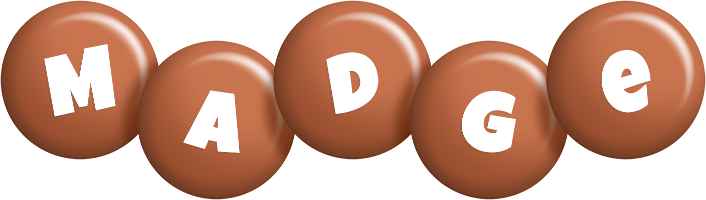 Madge candy-brown logo