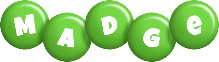 Madge candy-green logo