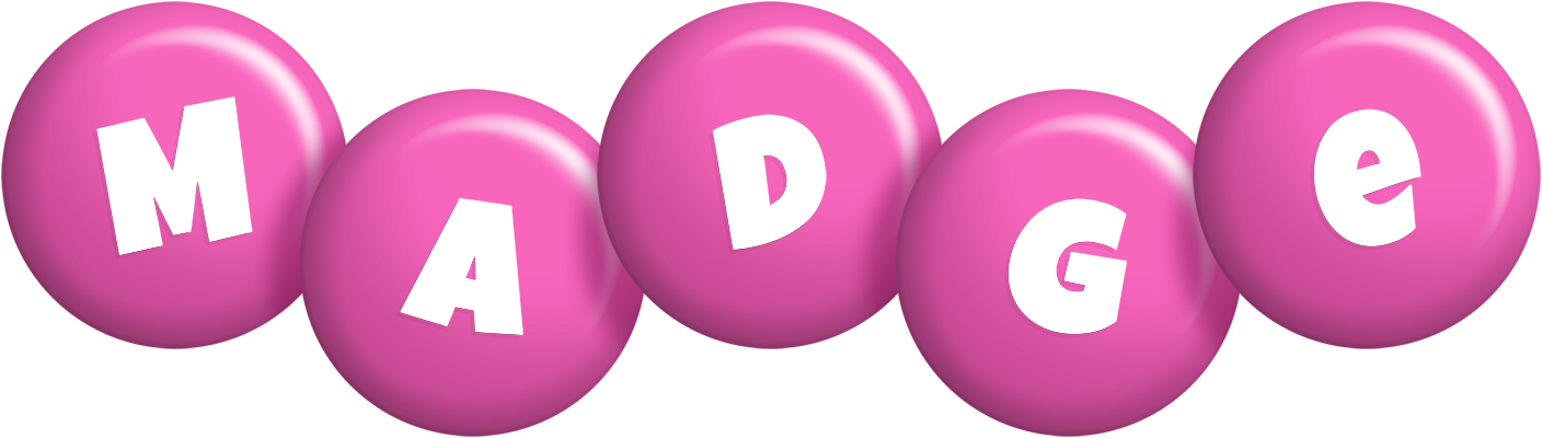 Madge candy-pink logo