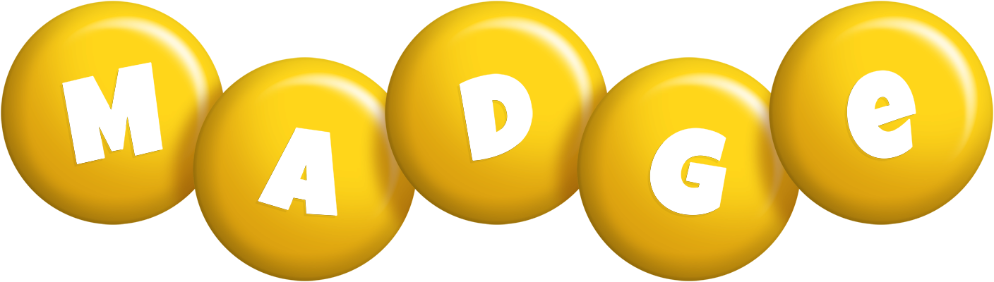 Madge candy-yellow logo
