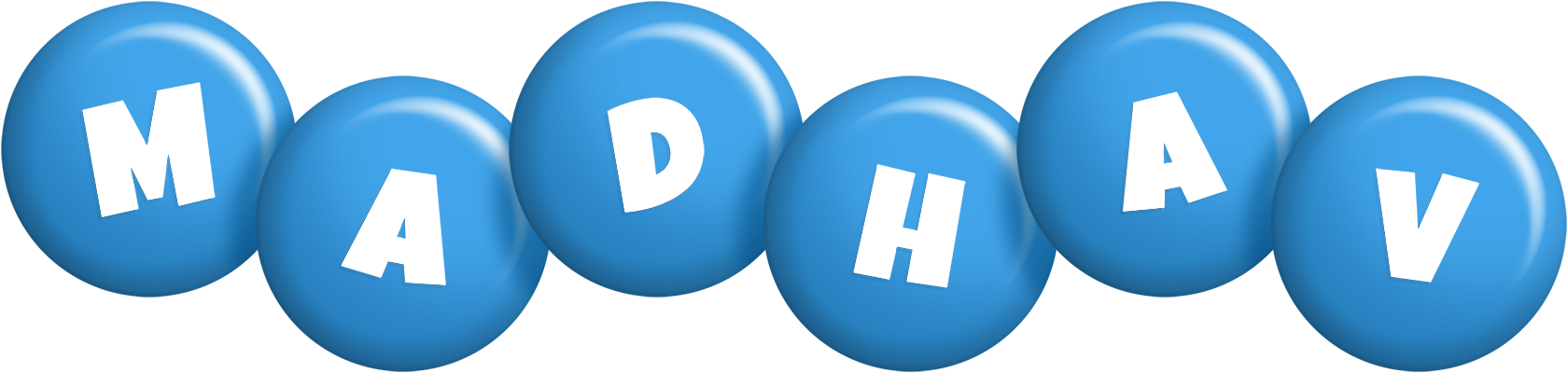 Madhav candy-blue logo