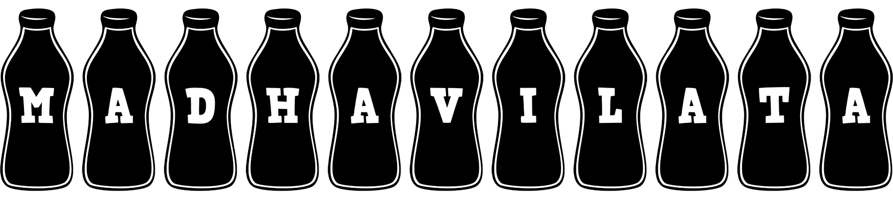 Madhavilata bottle logo