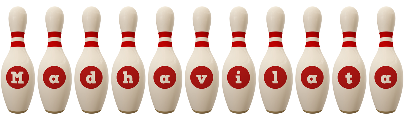 Madhavilata bowling-pin logo
