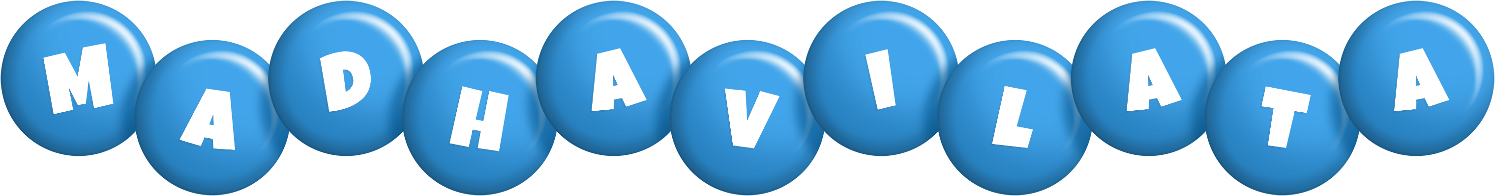 Madhavilata candy-blue logo