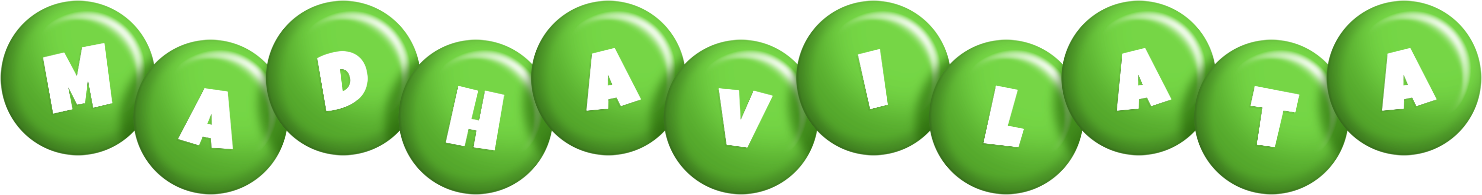 Madhavilata candy-green logo