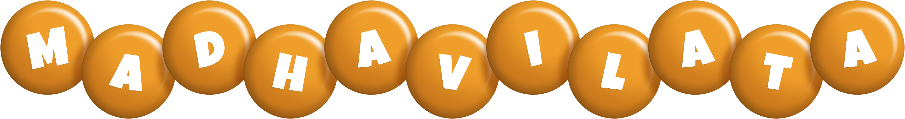 Madhavilata candy-orange logo
