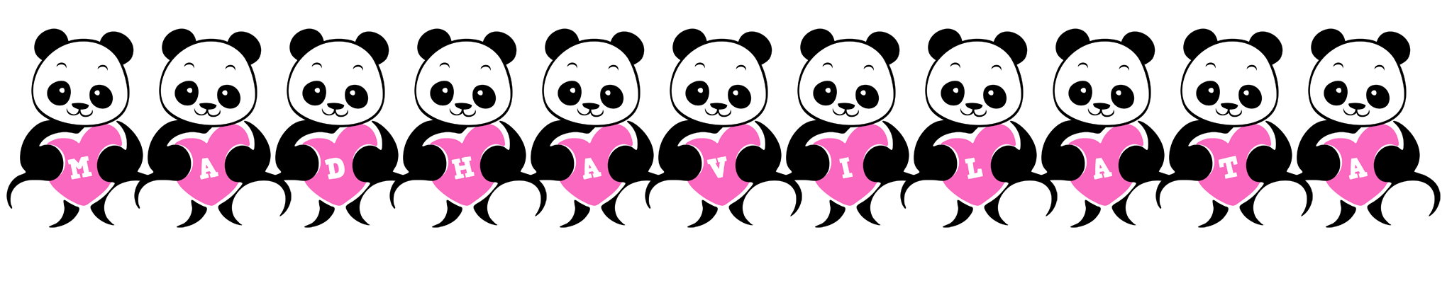Madhavilata love-panda logo