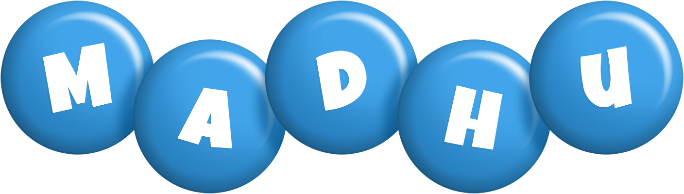 Madhu candy-blue logo
