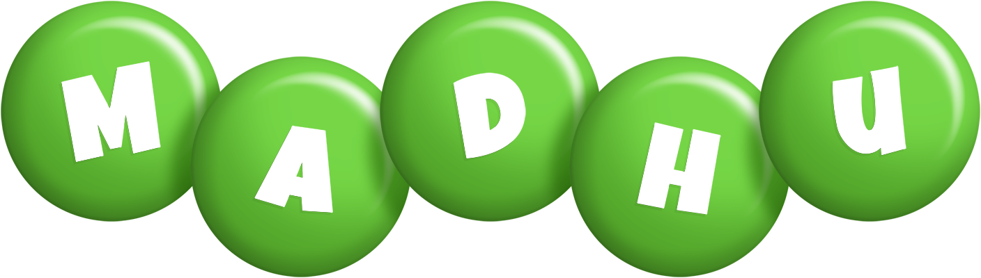 Madhu candy-green logo
